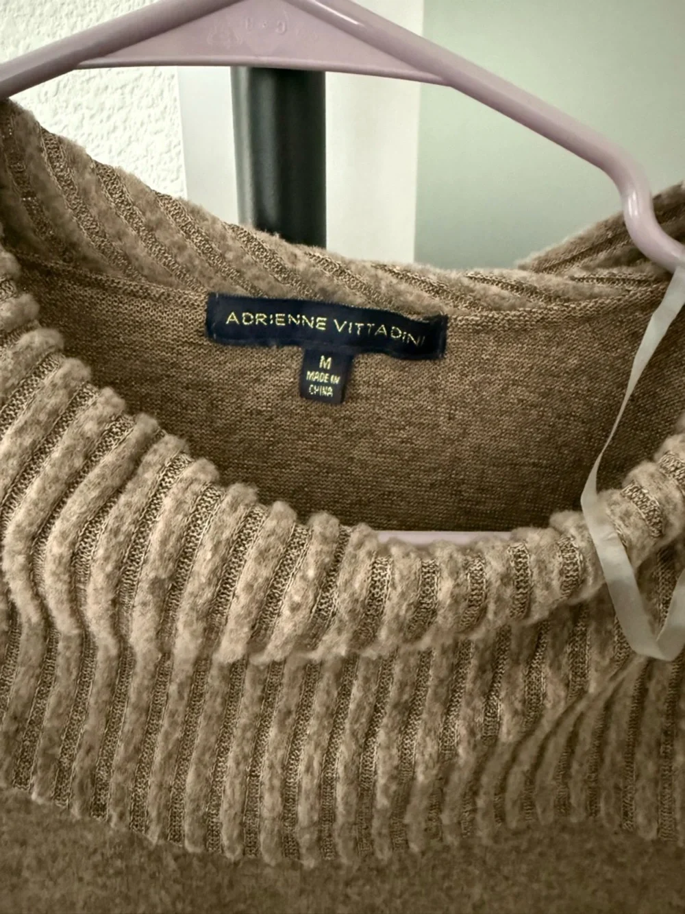 Light Brown Cowl Neck Sweater - Picture 2 of 2